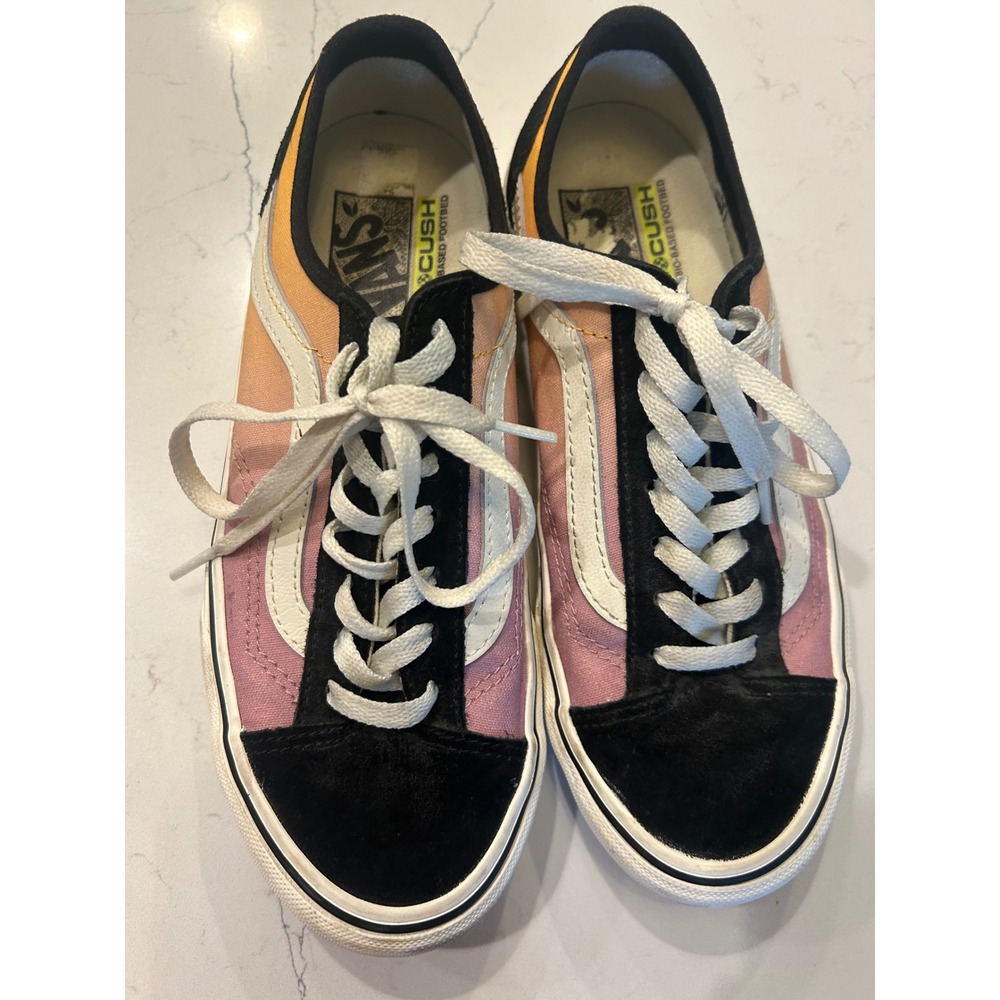 Vans Old Skool Sneakers Pink Ombre EcoCush Suede Low Top Skate Shoes